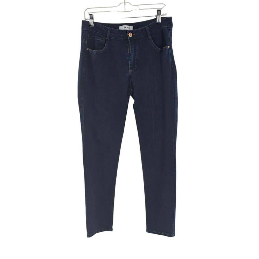 C'est Toi Junior's Butt Boosting Skinny Jeans Size 15 Dark Blue‎